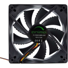 Tacens Anima AF12 120mm Fan - Black Housing and Blades - Speed. Max. 1200rpm